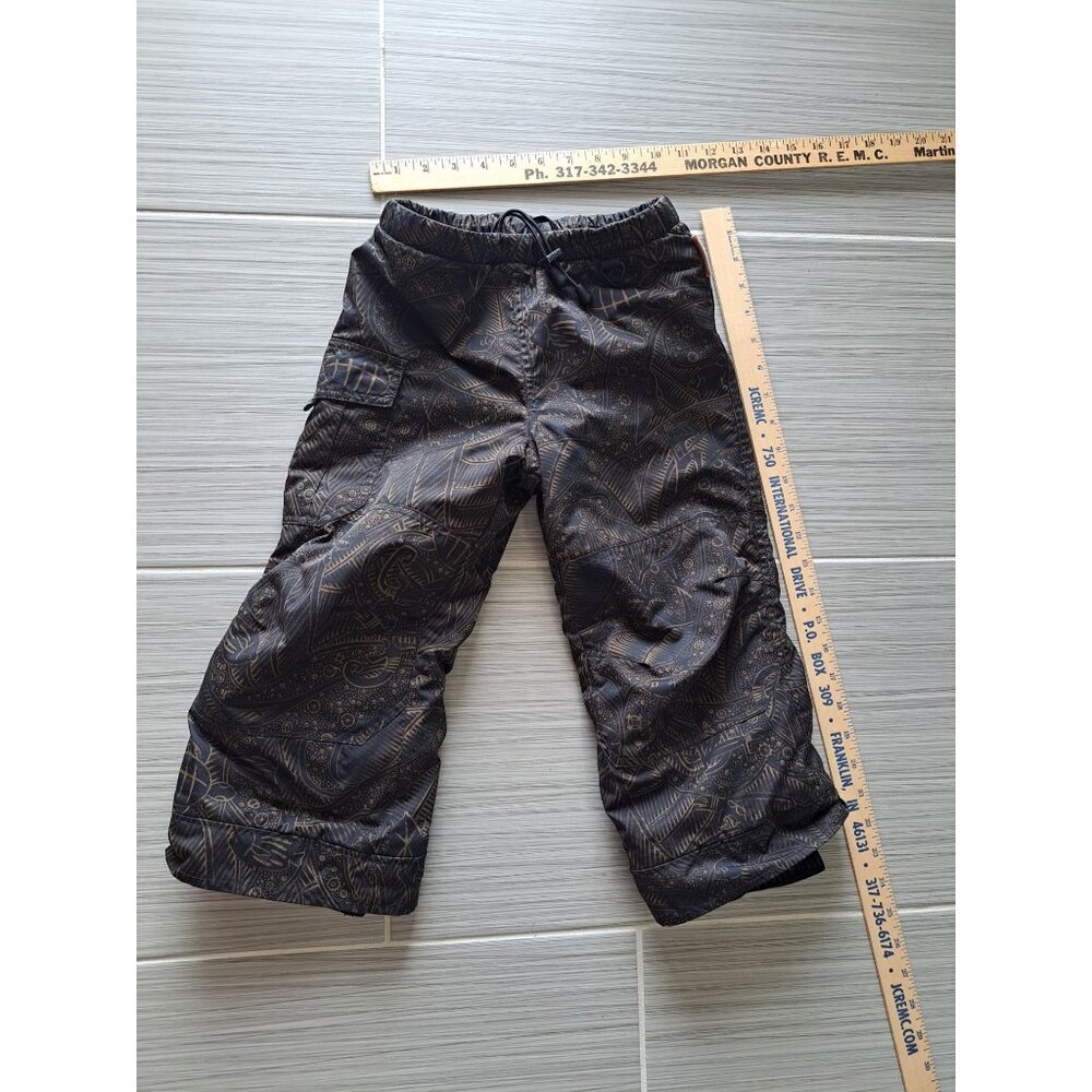 Obermeyer Adjustable Kids Snow Pants Tribal Print Size 4 Winter Sledding Ski - Picture 7 of 9